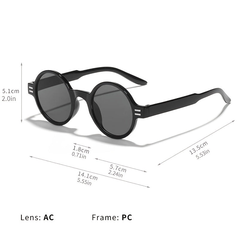 Round Sunglasses UV Protection Gradient Stylish Driving Eyewear