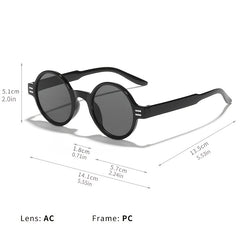 Round Sunglasses UV Protection Gradient Stylish Driving Eyewear