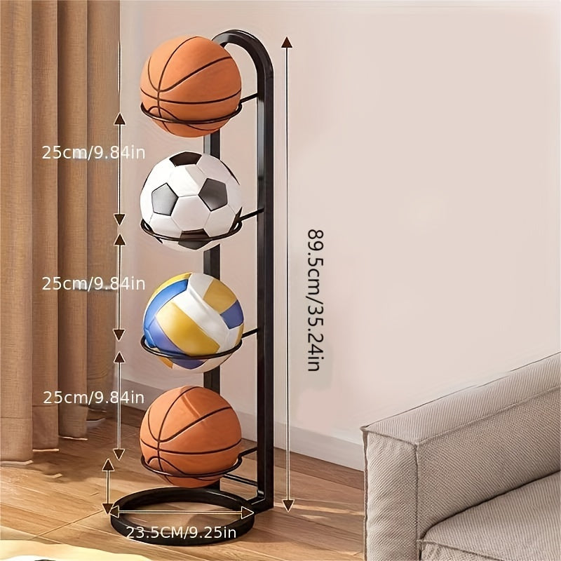 Ball Storage Rack Basketball Display Stand Portable Outdoor Ball Stand Holder