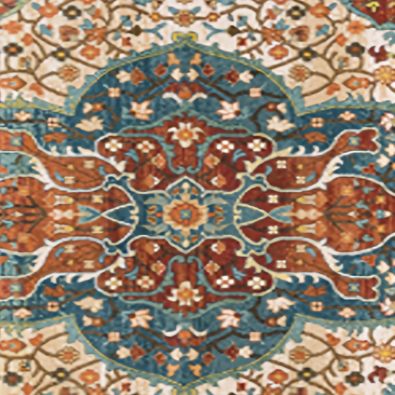 Cashmere Fabric Area Rug Lightweight Washable Carpet