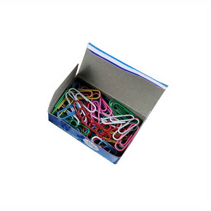 100pcs Multicoloured Clips Bookmark Paper Clips For Office