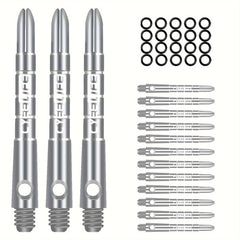 Cyee Life 15pcs 45mm Aluminum Darts Shaft with 20 Rubber Rings