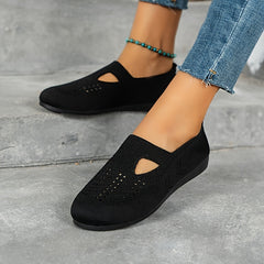 Women's Lightweight Breathable Knit Flat Shoes