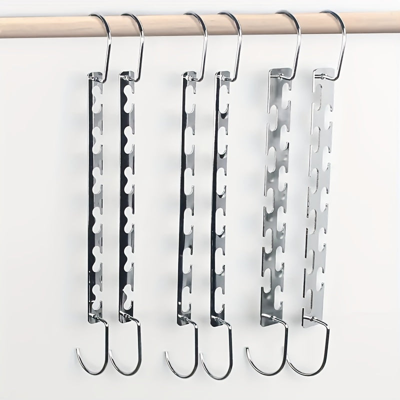 6-Hole Metal Coat Hangers for Jackets and Coats