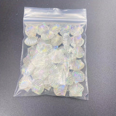 35pcs Transparent Shell Beads for DIY Bracelet Necklace