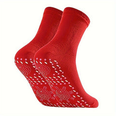 3 Pairs Massage Crew Socks Foot Warmer Sweat-absorbing Anti-odor Size 6.5-9.5