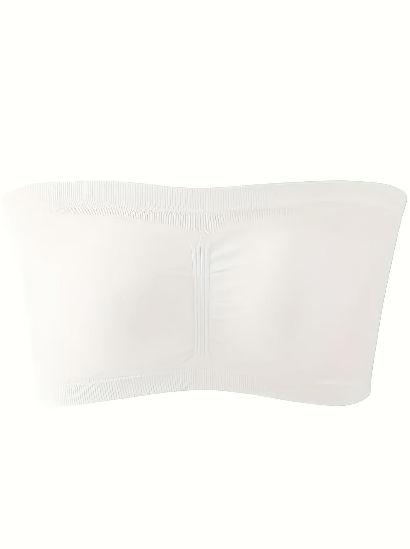  Removable Padding Bandeau Bra Women's Plus Non Underwire Double Layer