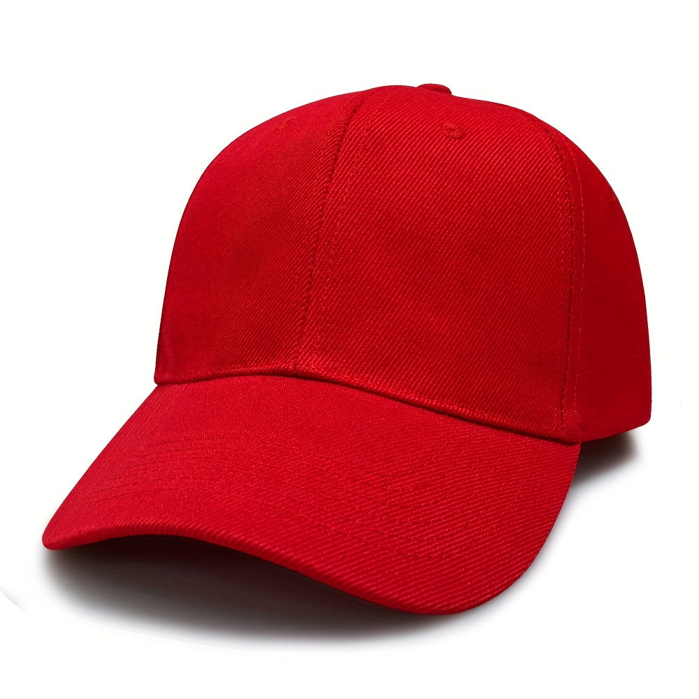 2pcs Solid Baseball Cap Lightweight Sunshade Dad Hats Couple Sun Hat