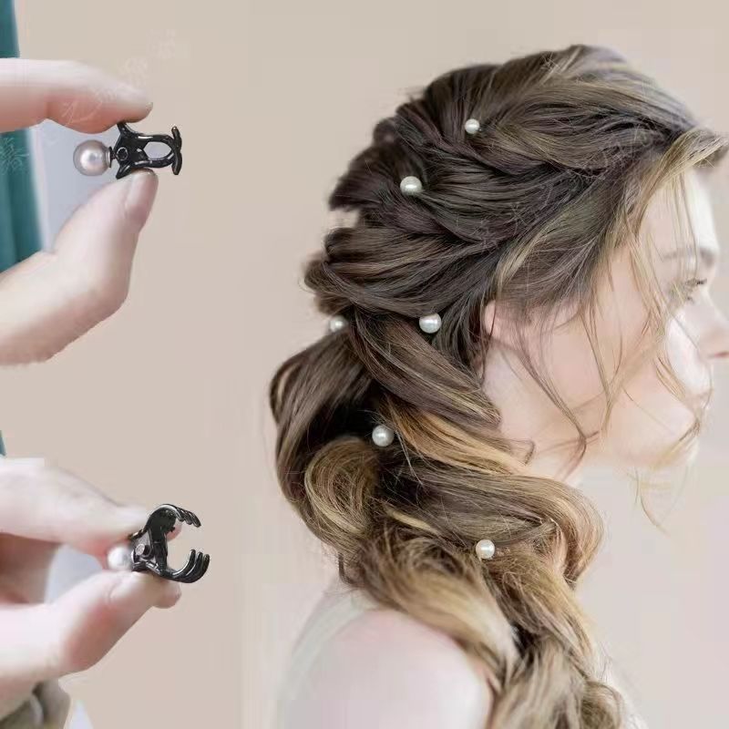 Faux Pearl Hair Claw for Bride, Bridesmaid