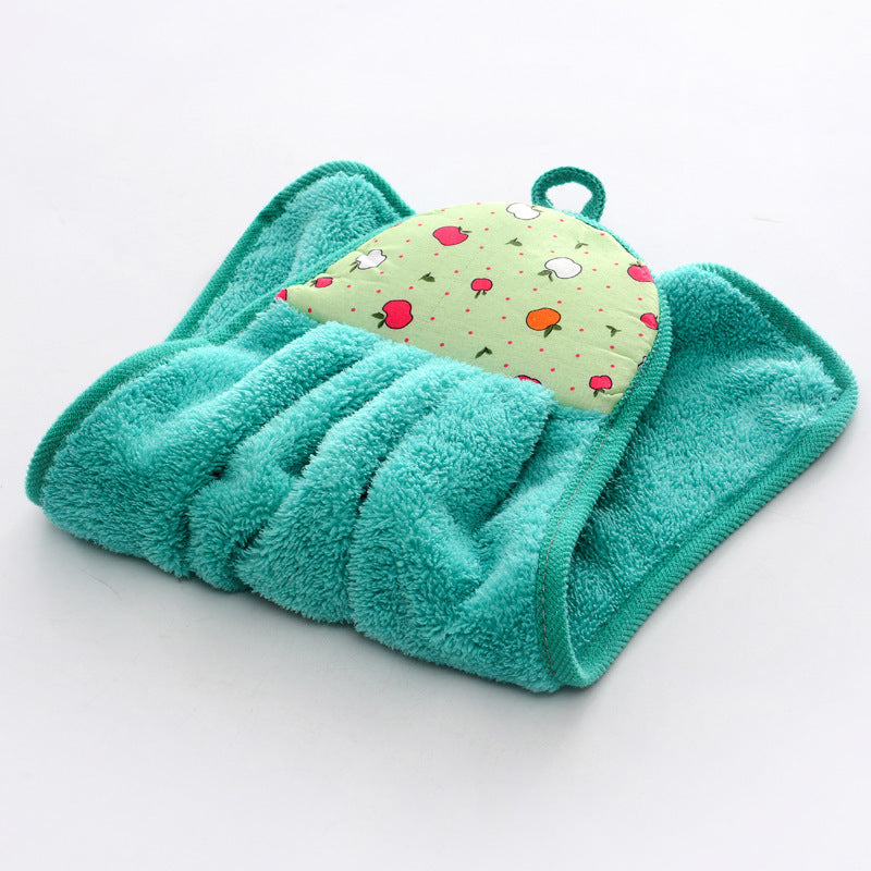 Coral Velvet Hand Towel Absorbent Household Cleaning Supplies