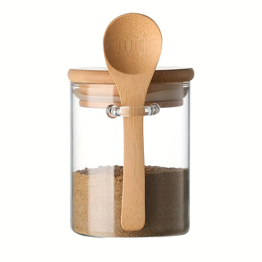 2pcs Glass Jar Containers 17oz Sealed Borosilicate Glass Spice Jars