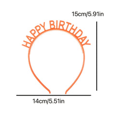 Sweet Letter Decor Birthday Headband for Women Girls Kids