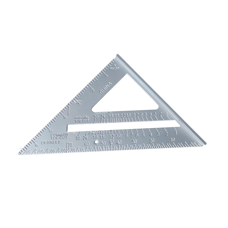 Aluminum Alloy Triangle Ruler Speed Square Measuring Tape for Construction Tools
