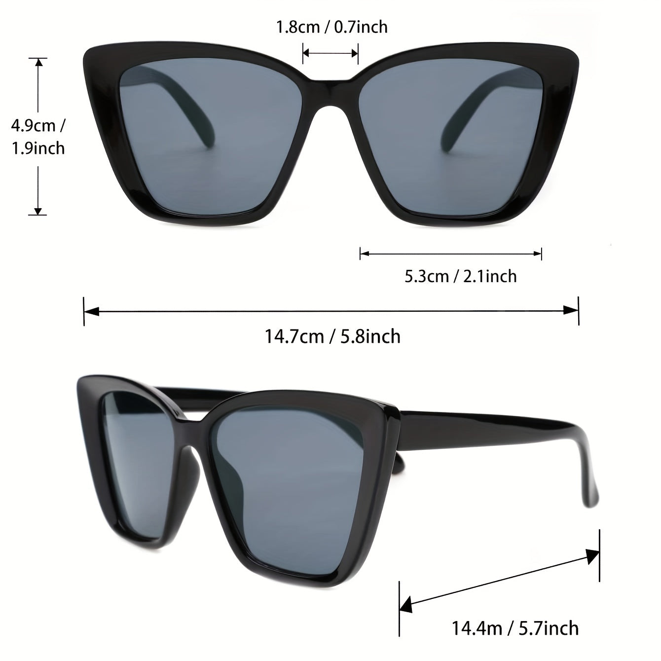 Cat Eye Sunglasses Women Retro Outdoor Shades Classic Vintage Sun Glasses