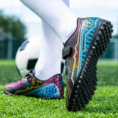 Boy's Turf Football Boots Anti-Skid Breathable TF Soccer Cleats