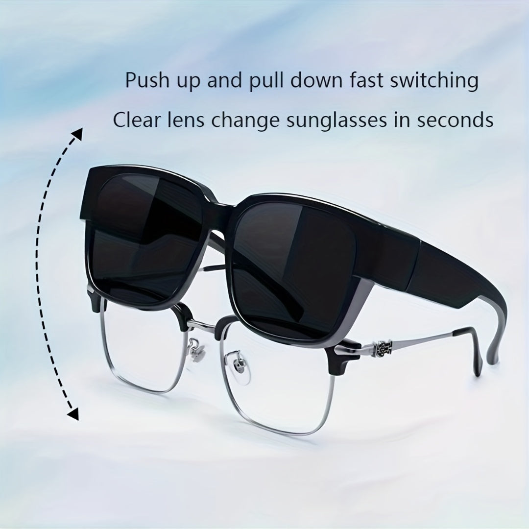 Men's Square Frame Polarized Sunglasses UV400 Sports Fishing Driving Beach Party