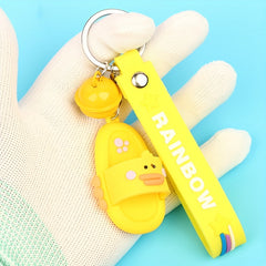 Cartoon Animal Slipper Bracelet Keychain Funny Animal Purse Bag Backpack Car Key