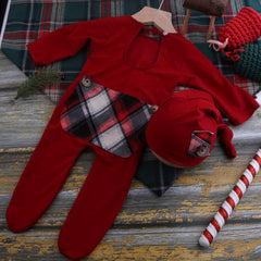 Newborn Christmas Photo Shooting Set Baby Romper Photography Costume