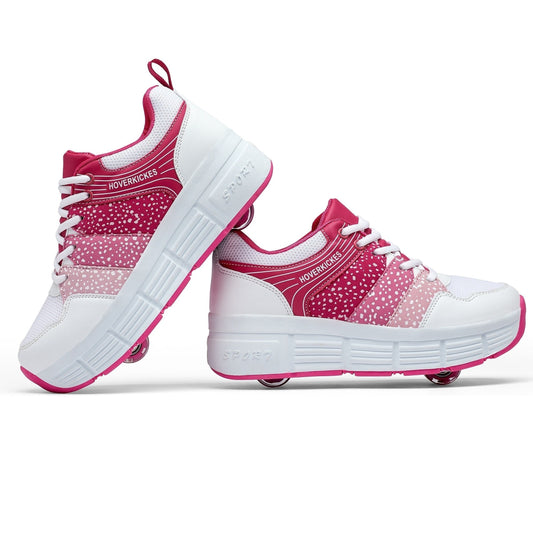 Women's Roller Shoes Sneakers With Wheels Comfortable Sport Roller Skate