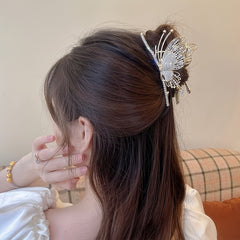 Rhinestone Butterfly Hair Claw Clips Large Non Slip Strong Metal Hair Clips