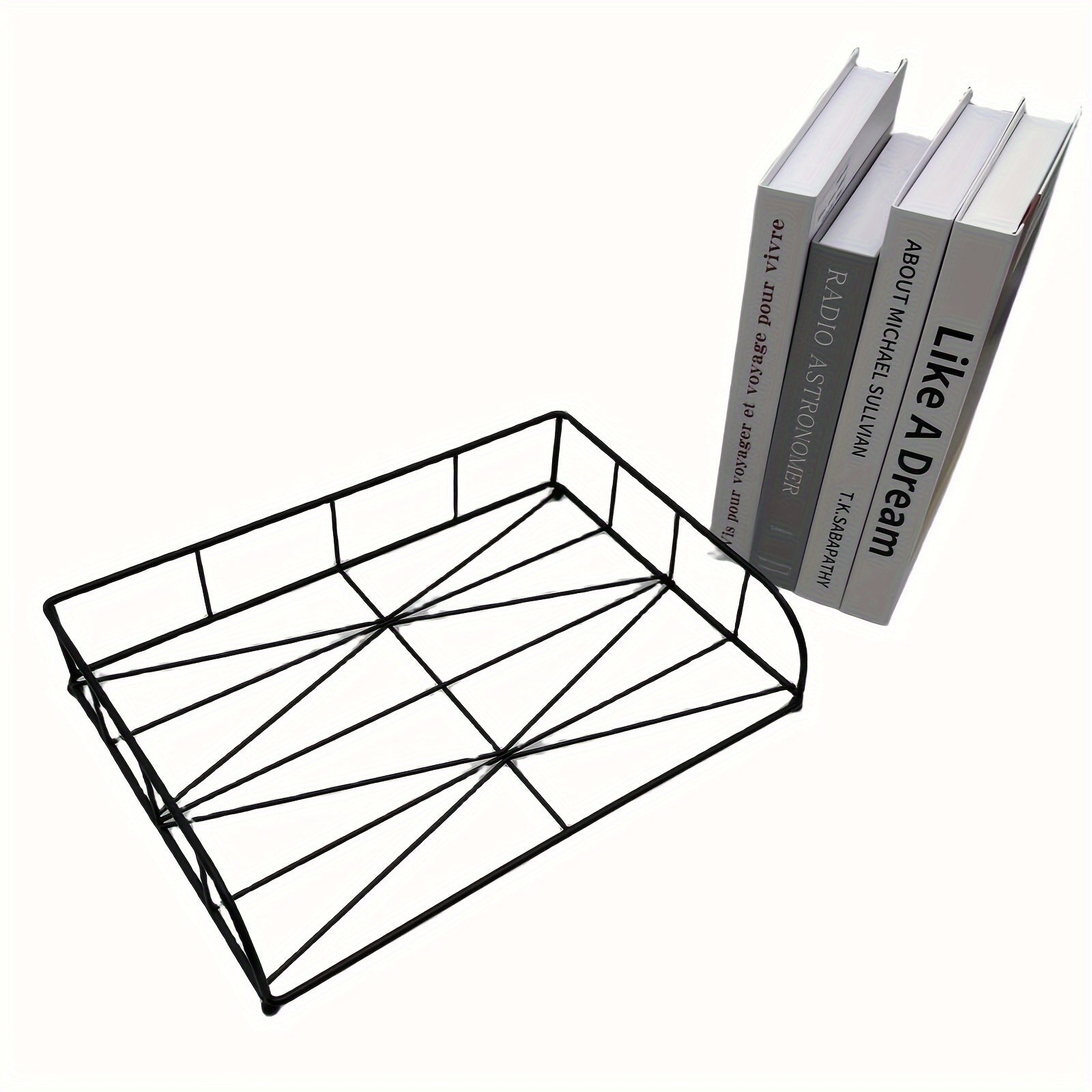 2pcs Desk File Organizer Tray Stackable Paper Letter Tray Office Document Holder