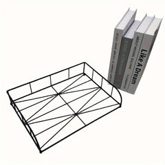 2pcs Desk File Organizer Tray Stackable Paper Letter Tray Office Document Holder