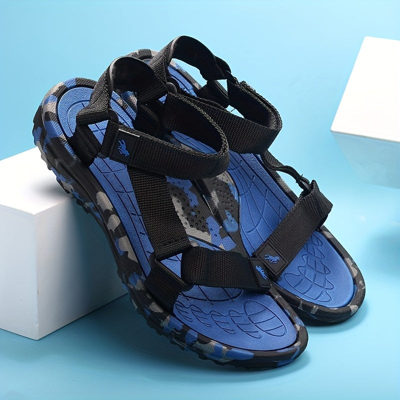 Men's Strap Sandals Camo Sole Casual Walking Slippers