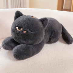 Stomach Cat Plush Toy - Soft Stuffed Animal with Realistic Fur
