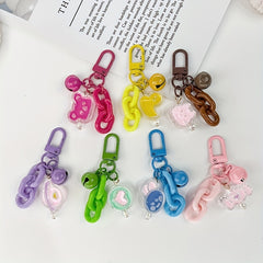 Cartoon Animal Keychain Candy Key Ring for Women Girls Gift