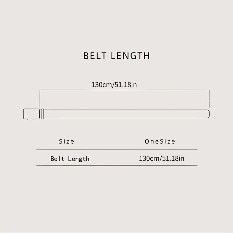Men's Casual Retro Buckle Belt PU Leather Decorative Accessories for Pants