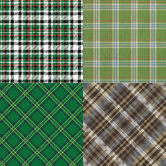Festive Plaid Pattern Paper for DIY Crafts