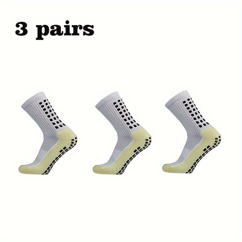 Non Slip Football Socks Crew Grip Socks For Men And Women