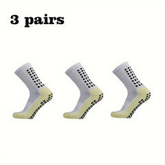 Non Slip Football Socks Crew Grip Socks For Men And Women