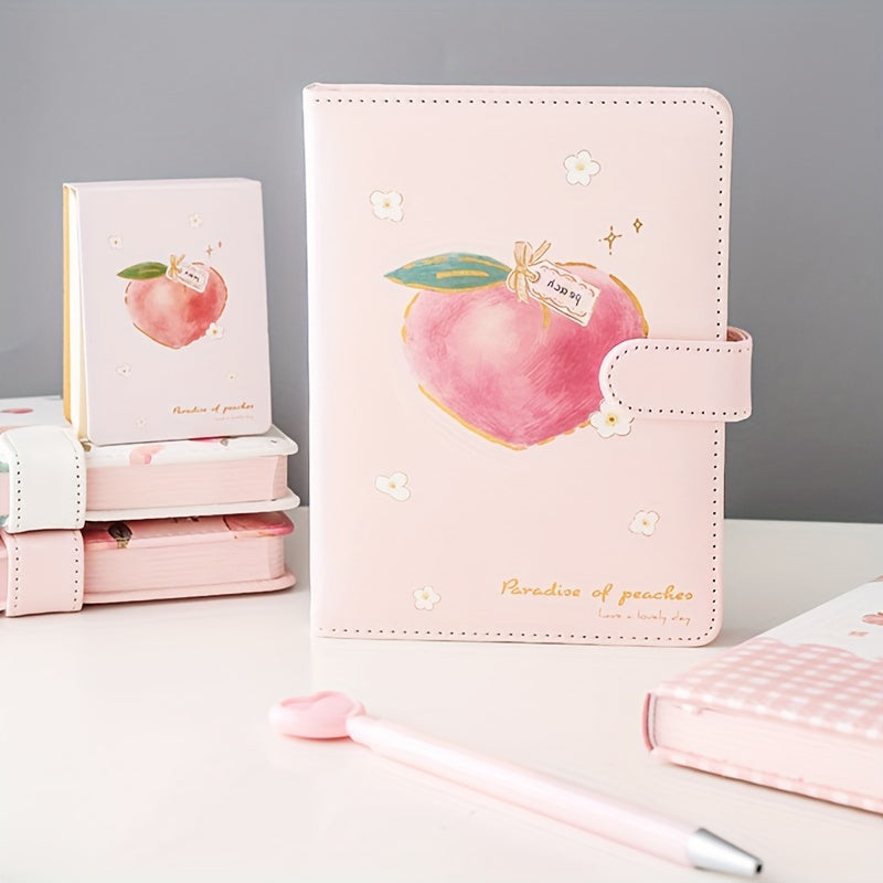 Peach A5 Notebook with Magnetic Buckle