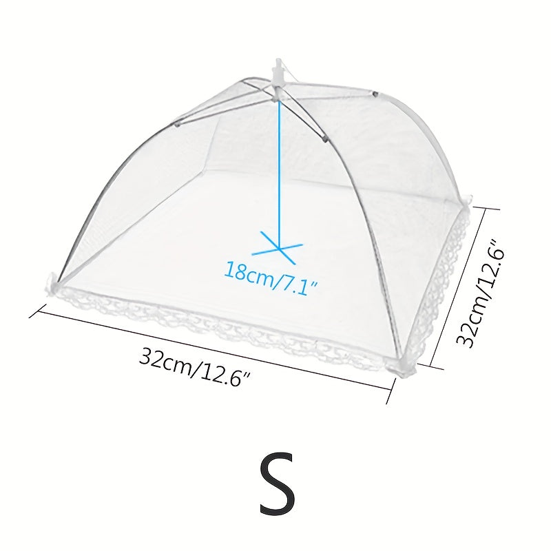 Foldable Mesh Food Cover Anti-mosquito Table Cover Household Meal Cover
