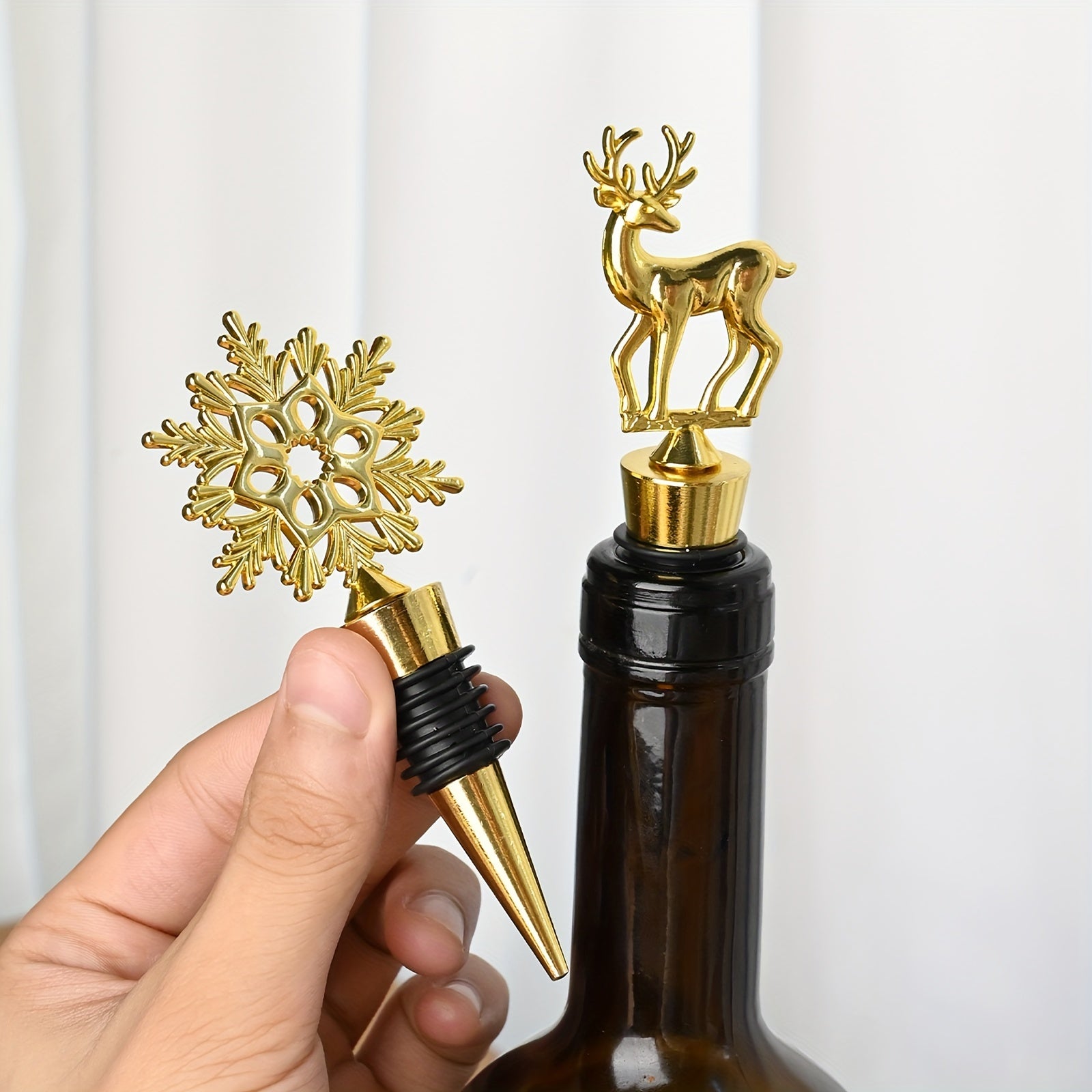Christmas Gift Wine Preservation Stopper Party Decoration