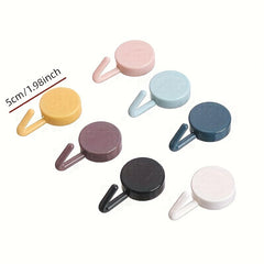 10pcs Self Adhesive Wall Hook Strong Hanger Hooks Home Storage Accessories