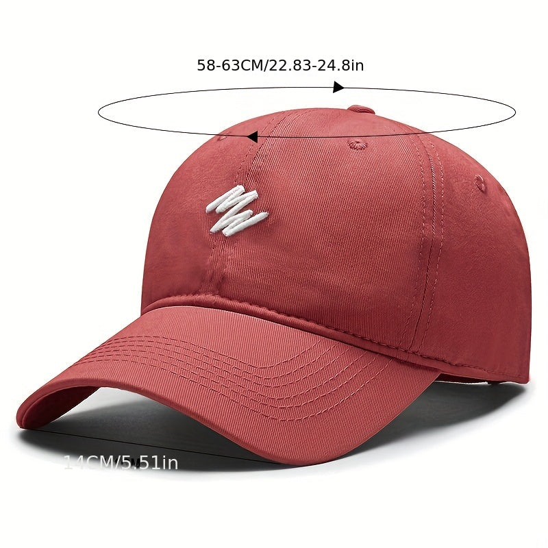 Embroidery Baseball Cap Solid Casual Dad Hat Unisex Adjustable Sun Hats