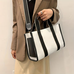Large Capacity Crossbody Bag Canvas Zipper Messenger Shoulder Bag