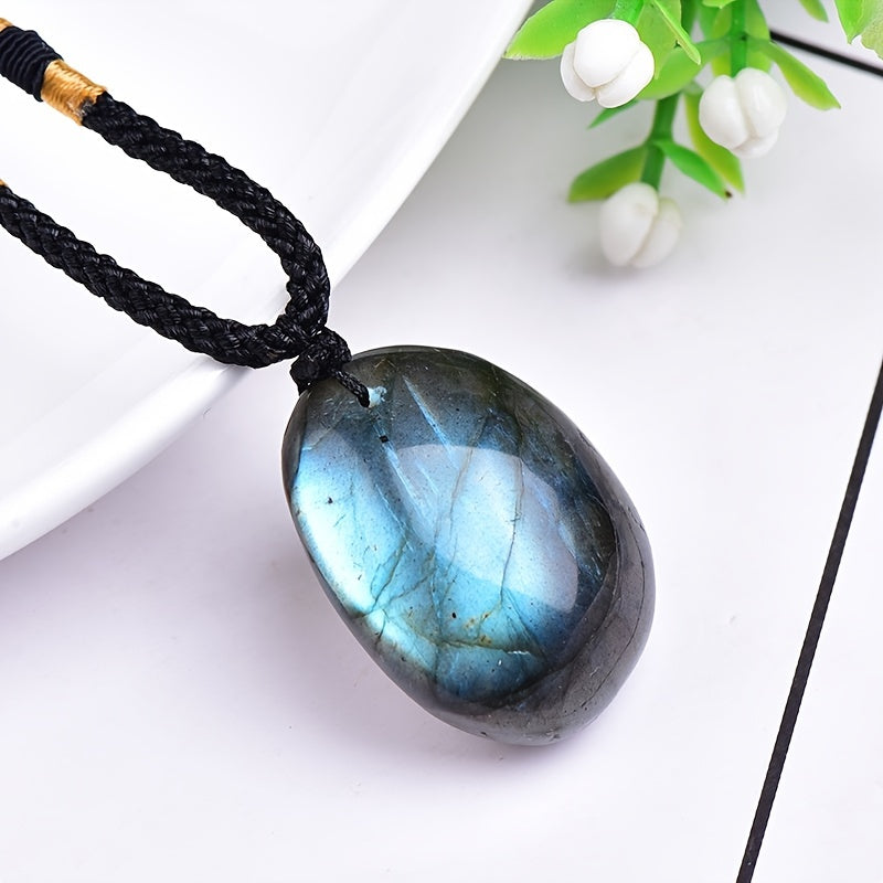 Crystal Moonstone Pendant Necklace