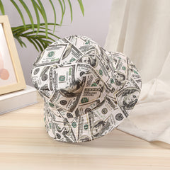 Dollars Print Reversible Lightweight Fisherman Cap