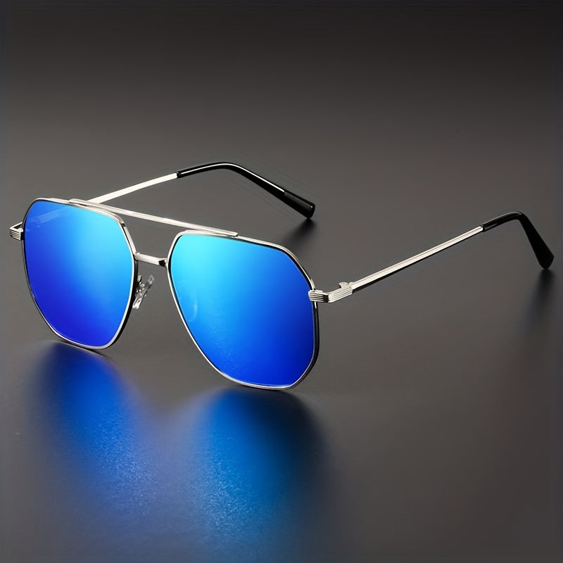Men's Large Frame Metal Sunglasses