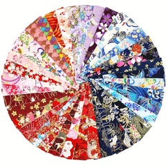 40pcs Quilting Bronzing Fabric Cotton for DIY Doll Clothes Patchwork Craft