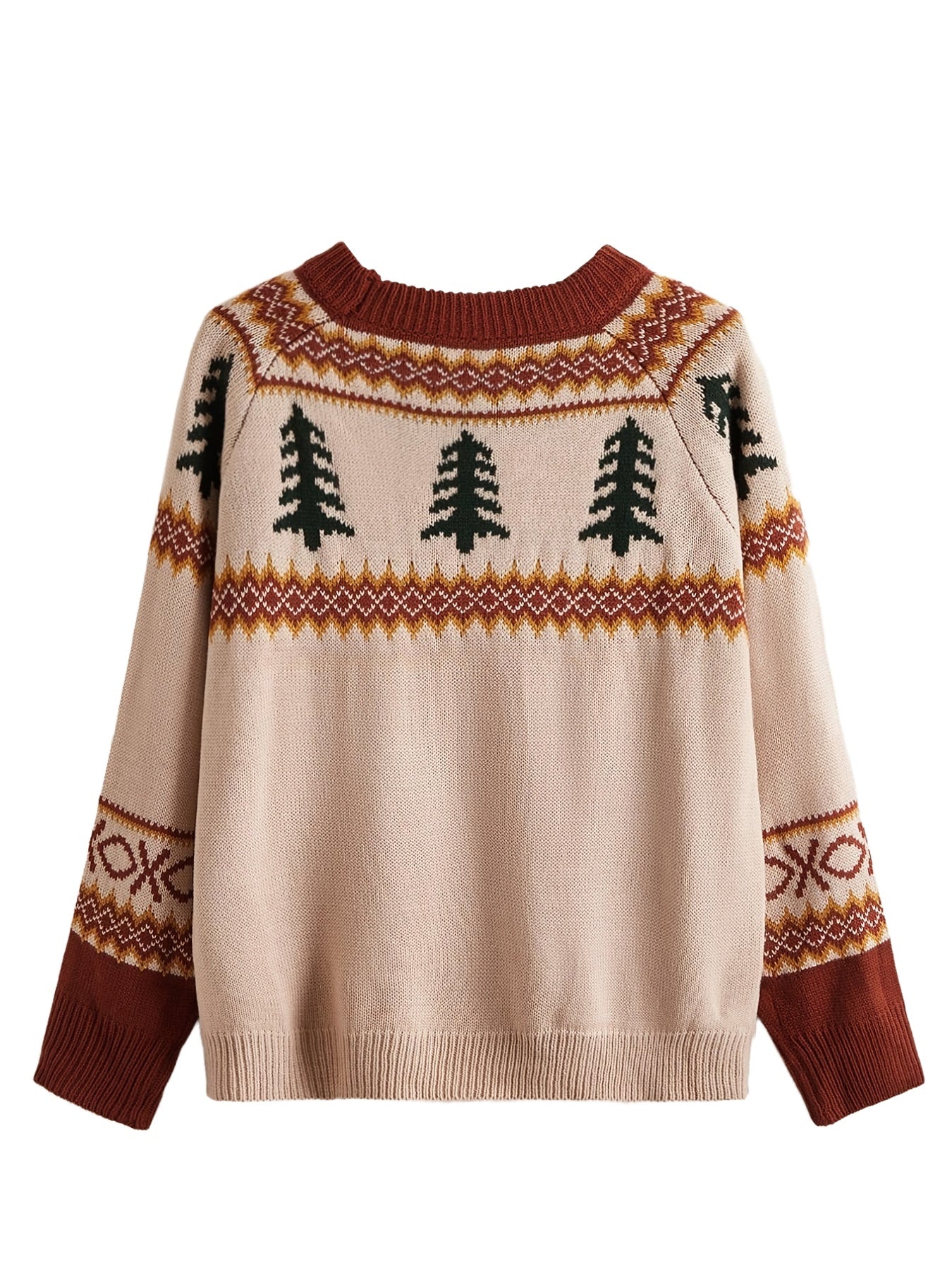  Christmas Jacquard Sweater Women's Pullover