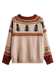  Christmas Jacquard Sweater Women's Pullover