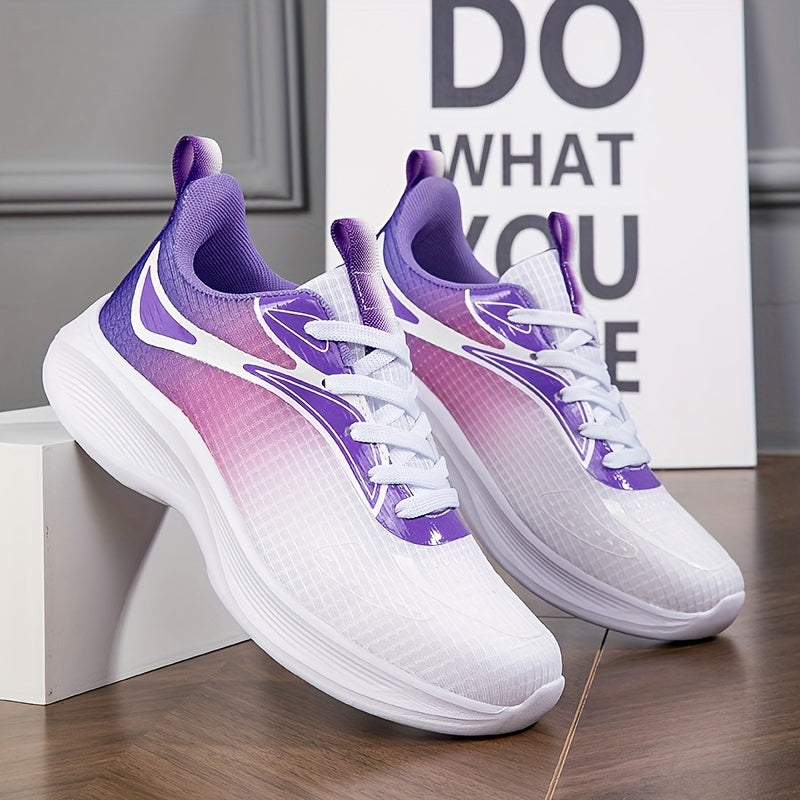 Women's Ombre Lace-Up Running Shoes