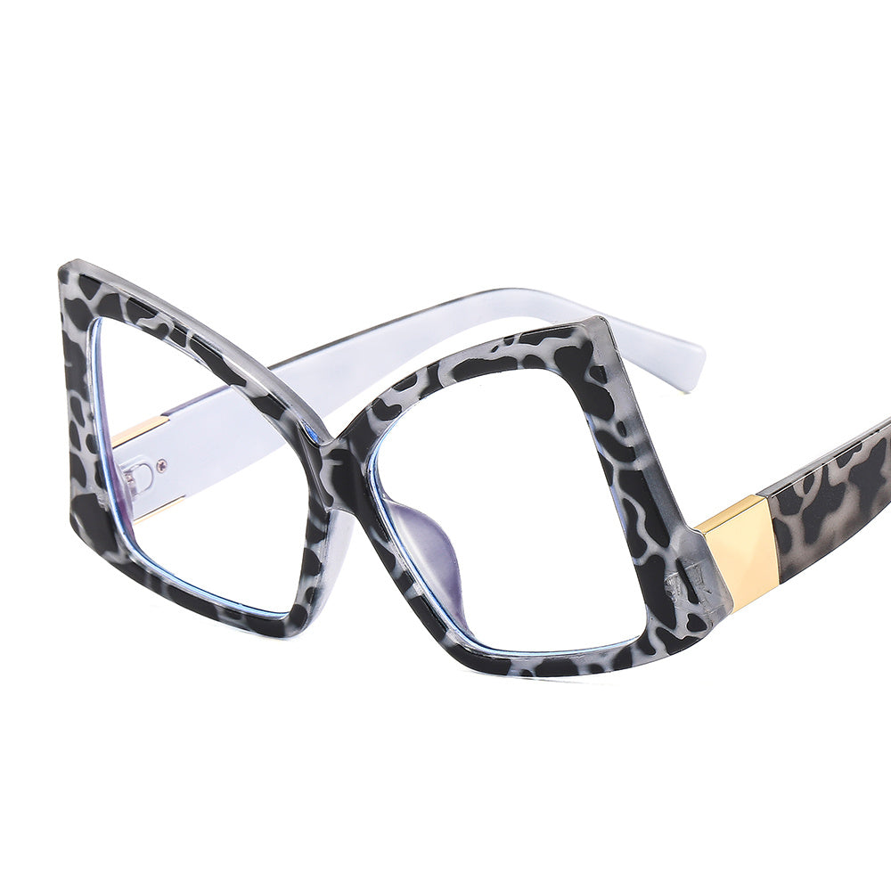 Oversize Butterfly Spectacle Lens Light Blocking Eyeglass Frame