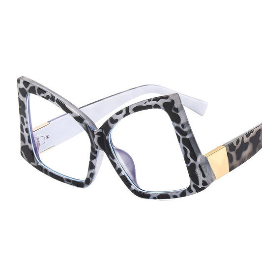 Oversize Butterfly Spectacle Lens Light Blocking Eyeglass Frame
