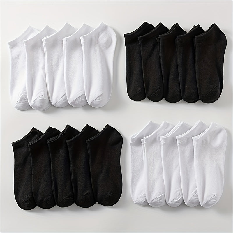 20 Pairs Soft Low Cut Ankle Socks Women's Stockings