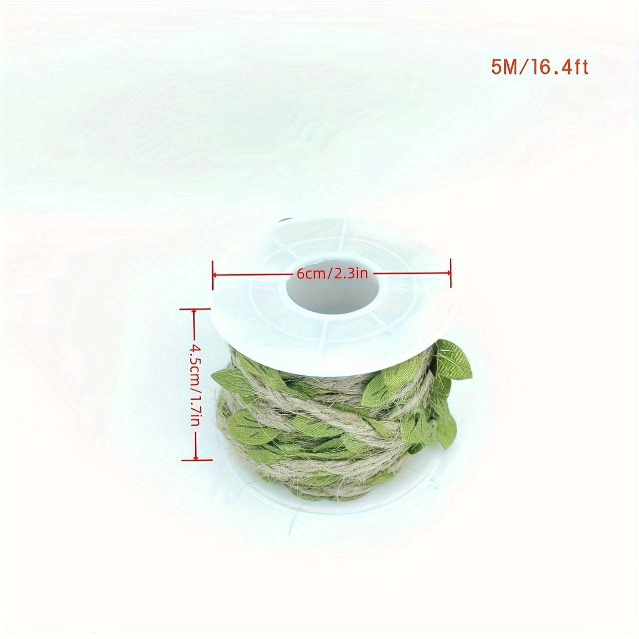 1 Roll Gift Decor Leaf Rope Holiday Gift Decor Supplies Christmas Party